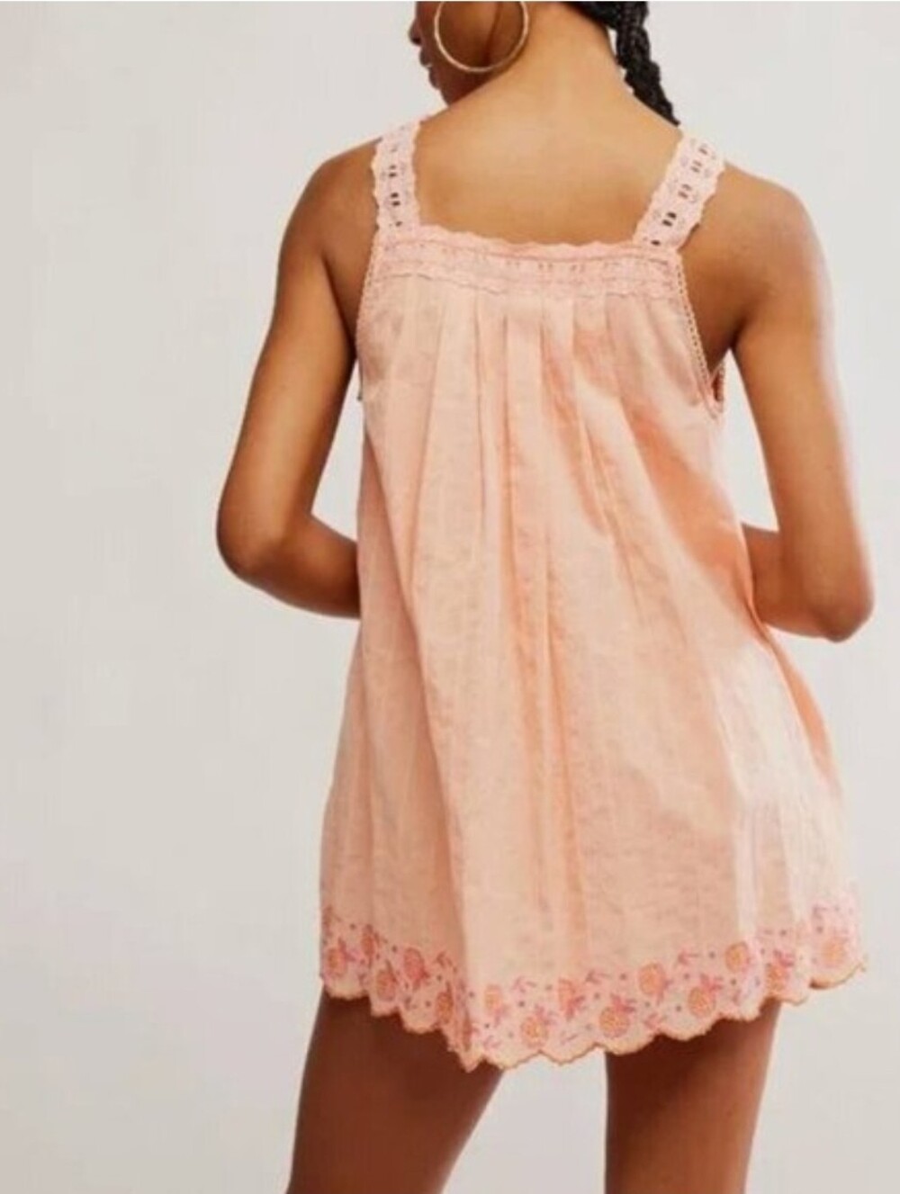 Women's Pink Latecia Smocking Detail Babydoll Mini Dress S NWT - Picture 6 of 15
